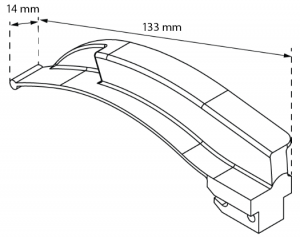 Stellar Series™ Laryngoscope Blades (Macintosh Profile) Size 3