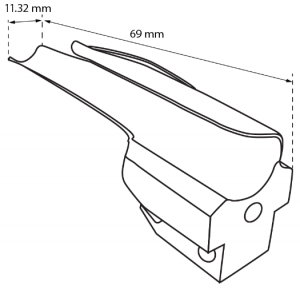 Stellar Series™ Laryngoscope Blades (Miller Profile) Size 00