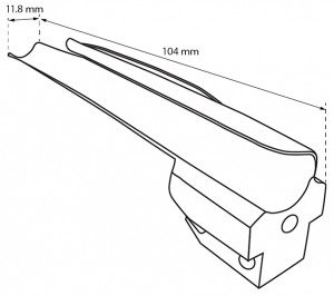 Stellar Series™ Laryngoscope Blades (Miller Profile) Size 1